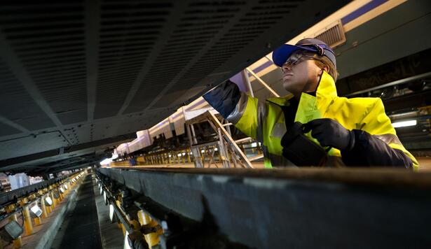 Maintenance activities on Coradia Meridian Train / Trenord Customer depot Fiorenza, Milano, Italy