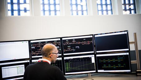 In the traffic control center, Copenhagen