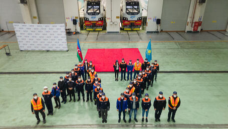 Flag off last loco for Azerbaijan