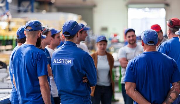 Alstom employees in a meeting in Katowice, Poland