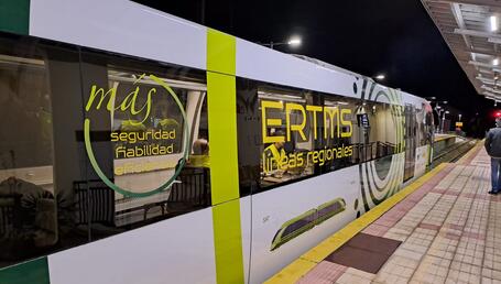 Pruebas ERTMS León Exterior tren