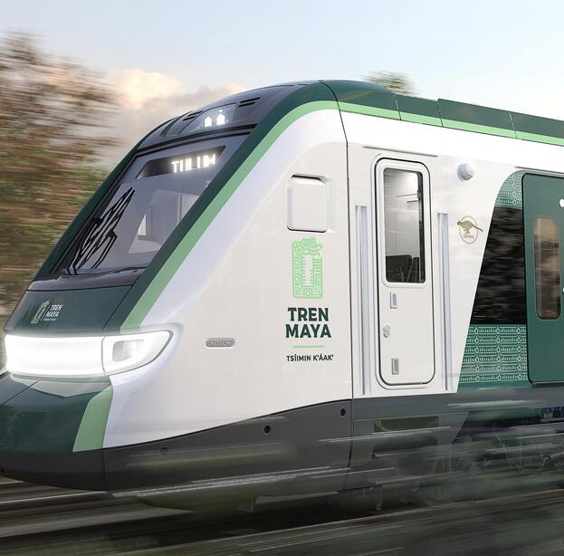 X'trapolis train Tren Maya Exterior design. Copyright ALSTOM SA 2023. Advanced & Creative Design, X'trapolis™
