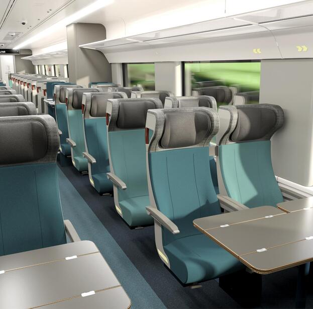 X'trapolis train Tren Maya Interior design 2+2 seats