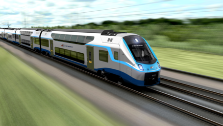 Train on rails